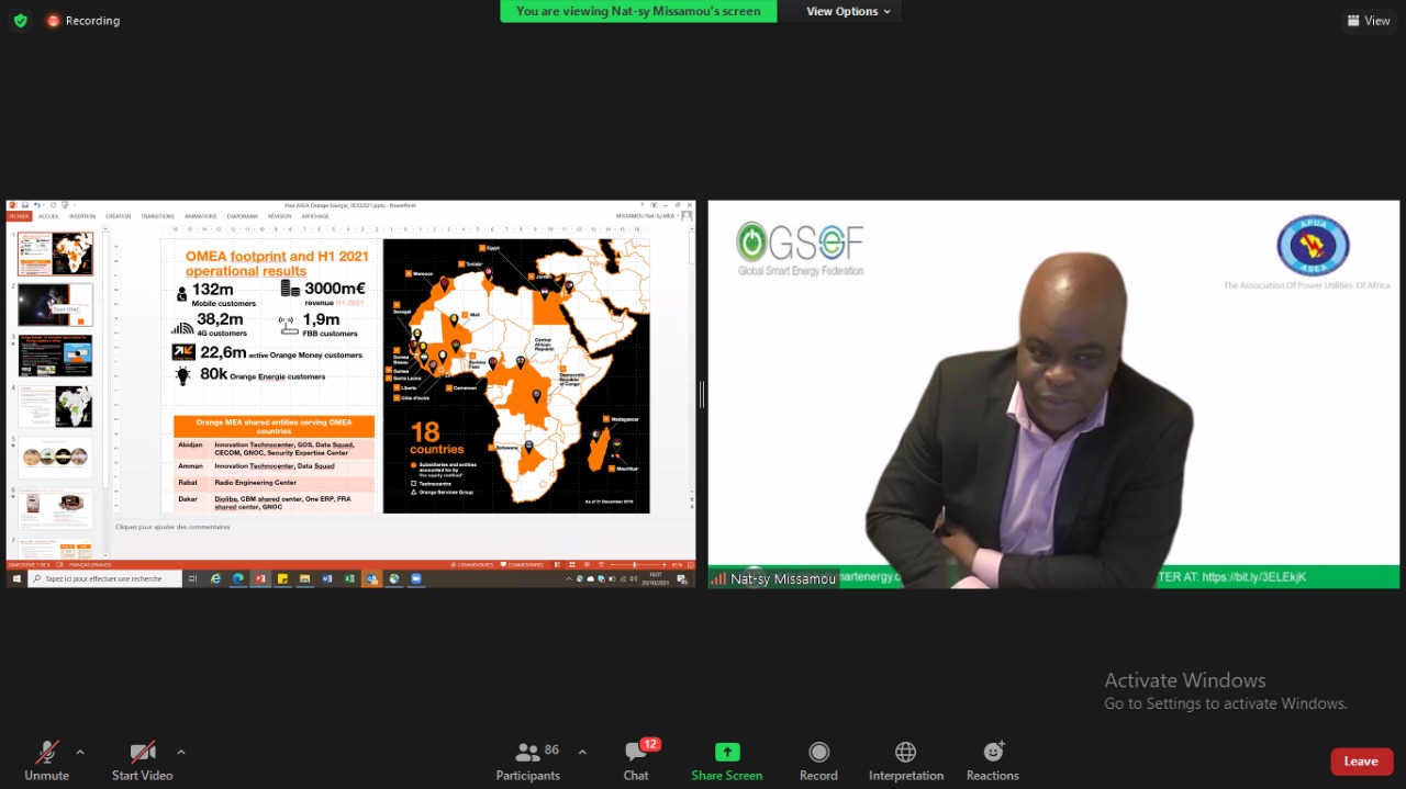 GSEF_APUA INTERNATIONAL WEBINAR ON SMART TECHNOLOGIES TO IMPROVE CUSTOMER SERVICE AND BUSINESS CONTINUITY FOR UTILITIES